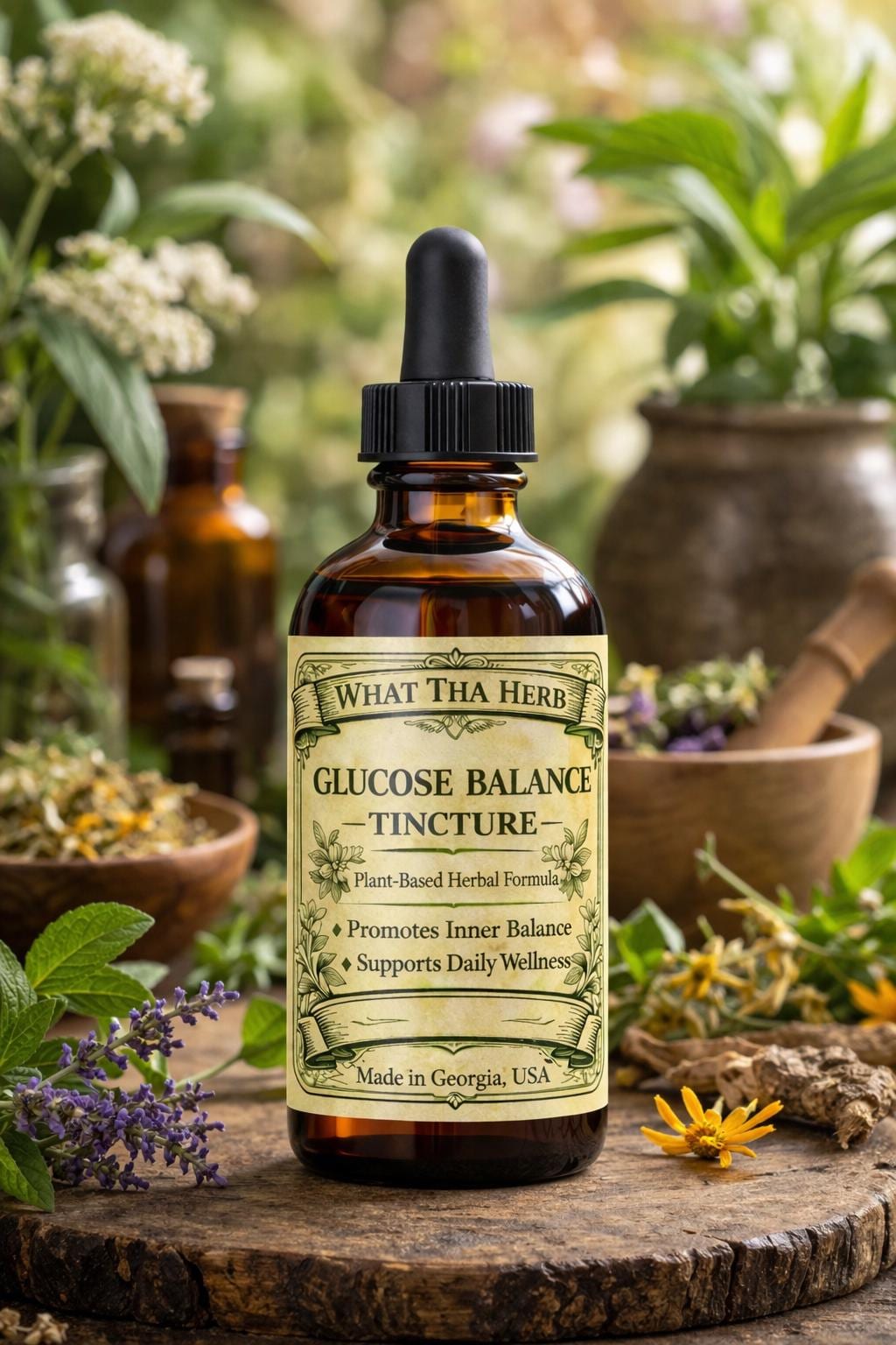 Glucose Balance Duo • Herbal Tincture & Oil Set • Botanical Wellness Pair