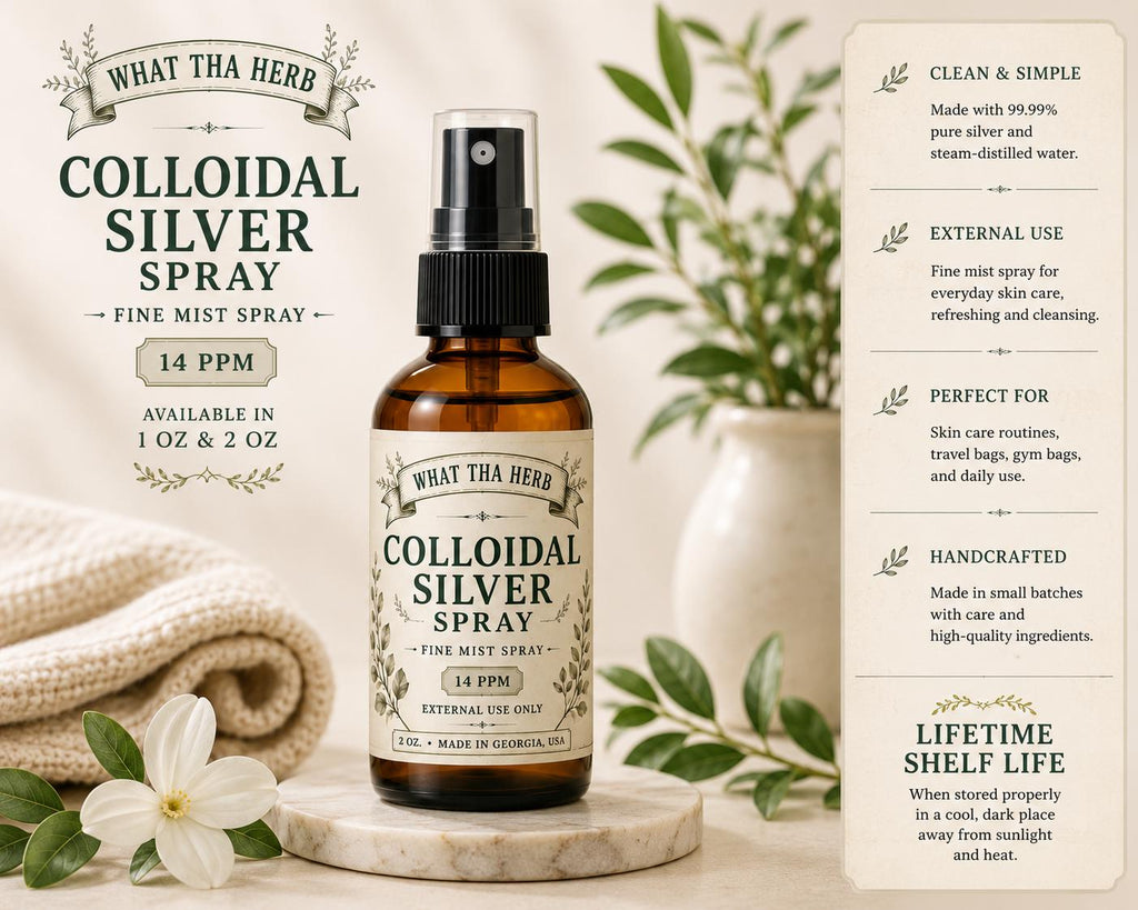 Colloidal Silver Spray | Fine Mist, 14 PPM, External Use (1 oz & 2 oz)