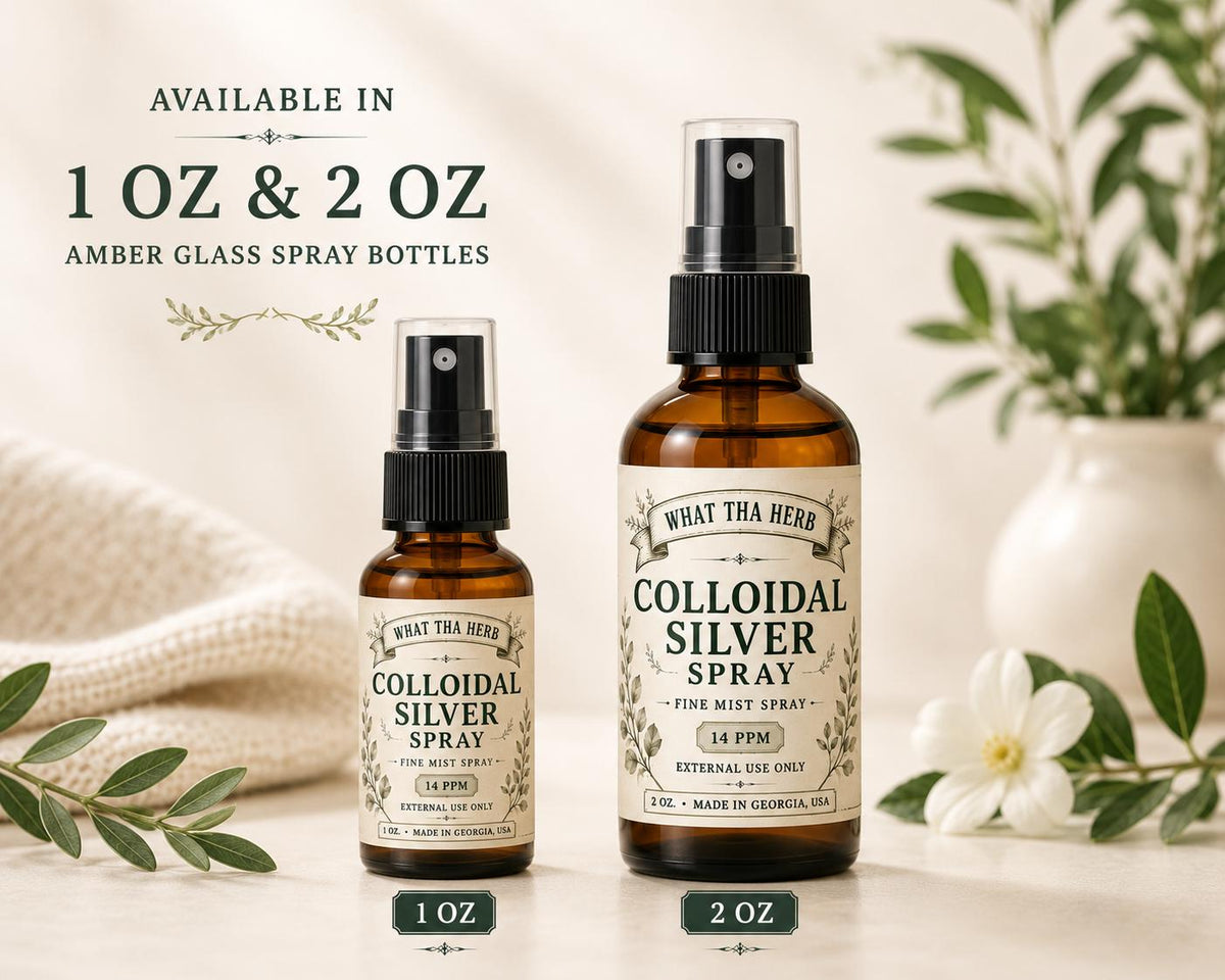Colloidal Silver Spray | Fine Mist, 14 PPM, External Use (1 oz & 2 oz)