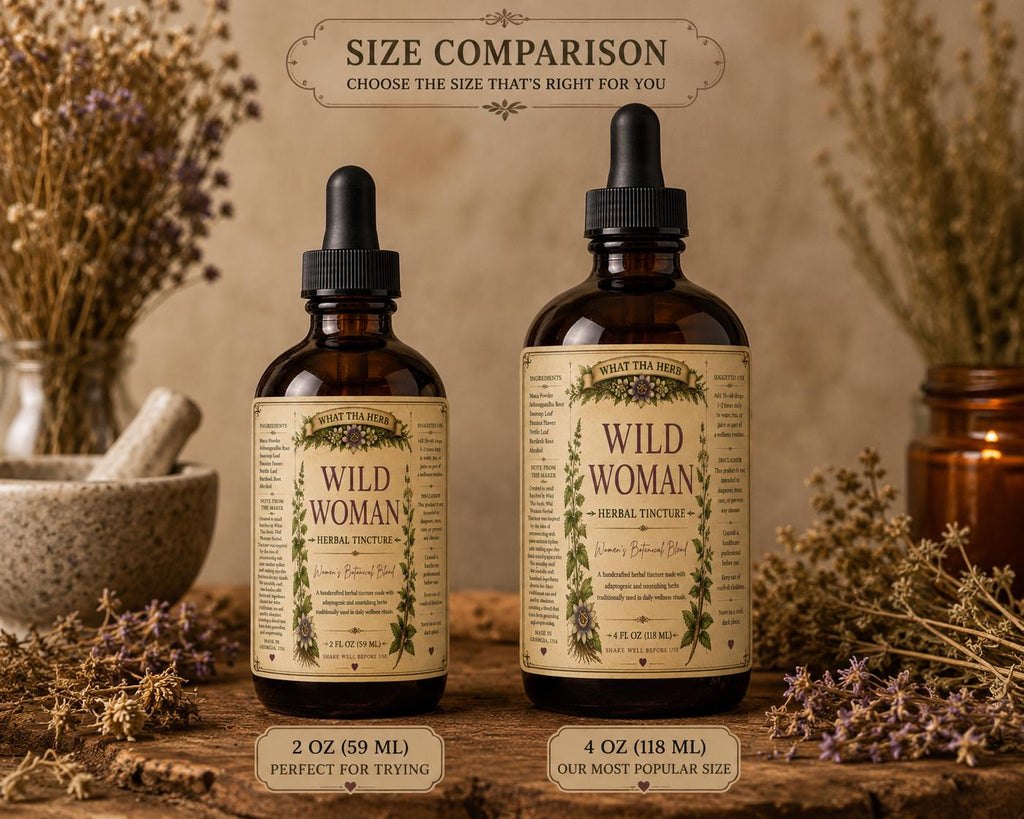 Wild Woman Herbal Tincture | Women’s Botanical Blend | Maca Ashwagandha Herbal Drops | Daily Herbal Ritual