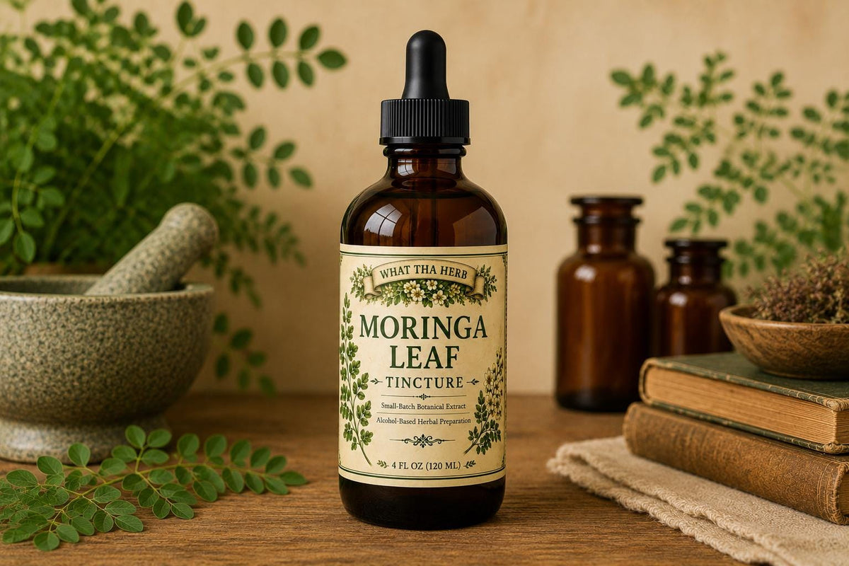 Moringa Leaf Tincture | Botanical Herbal Extract | Alcohol-Based Drops