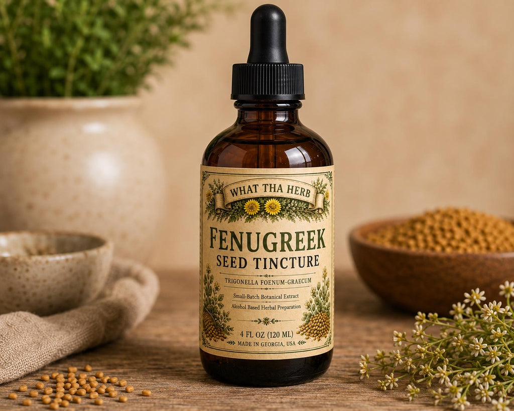 Fenugreek Seed Tincture – 2 oz & 4 oz Amber Glass Dropper Bottle