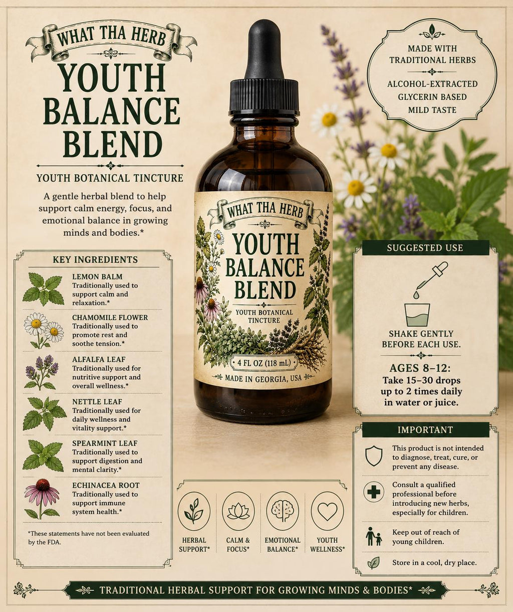 Youth Balance Tincture - Botanical Glycerite for Kids