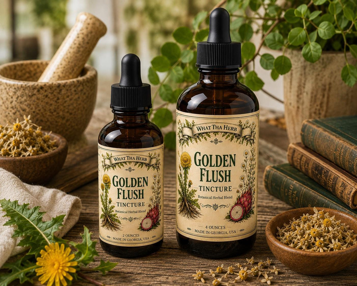 Golden Flush Tincture – Liver & Detox Support | Full Spectrum Herbal Extract
