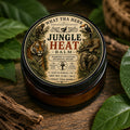 Jungle Heat Balm | Warming & Cooling Botanical Balm | Handmade Herbal Comfort Balm | 2 oz Amber Glass Jar