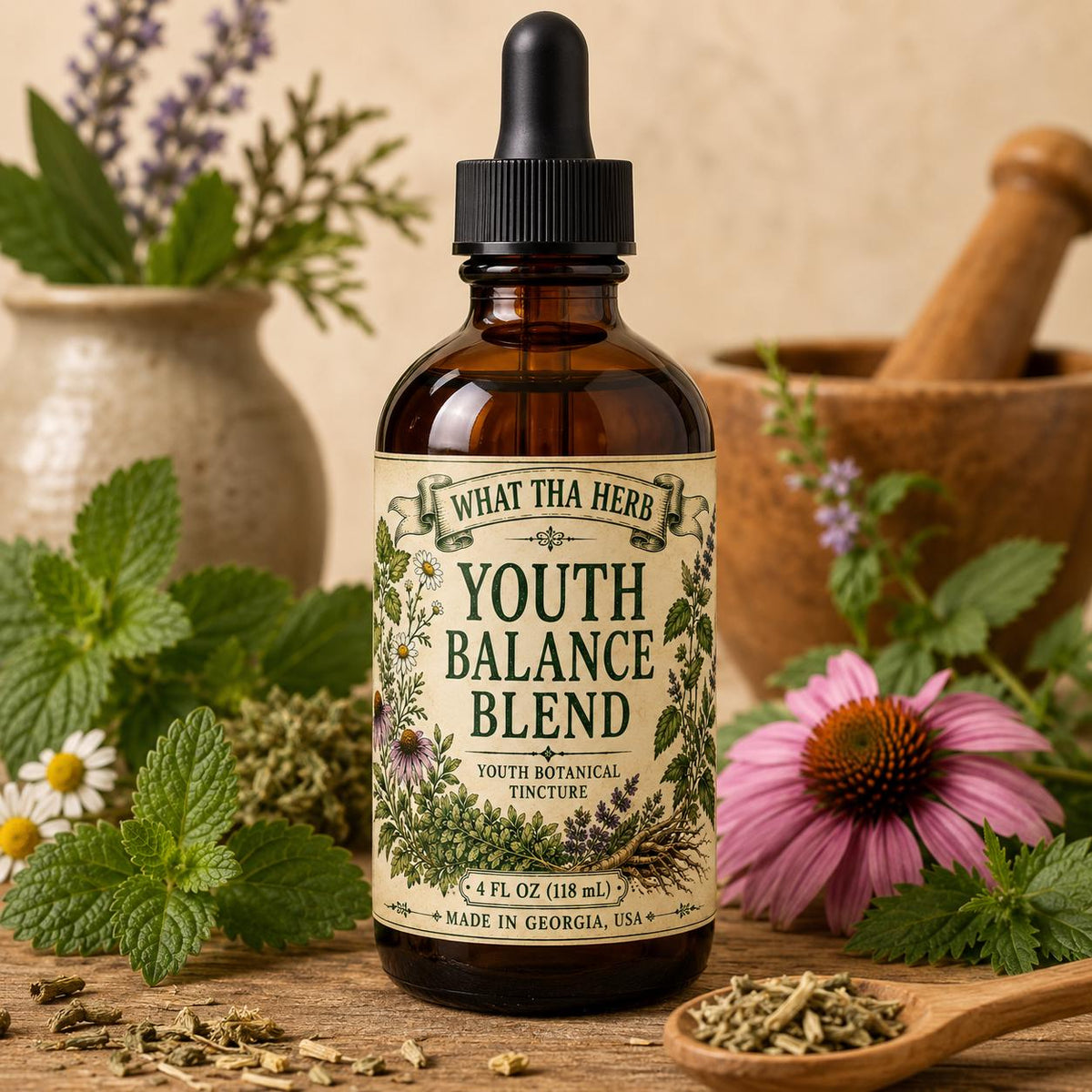 Youth Balance Tincture - Botanical Glycerite for Kids