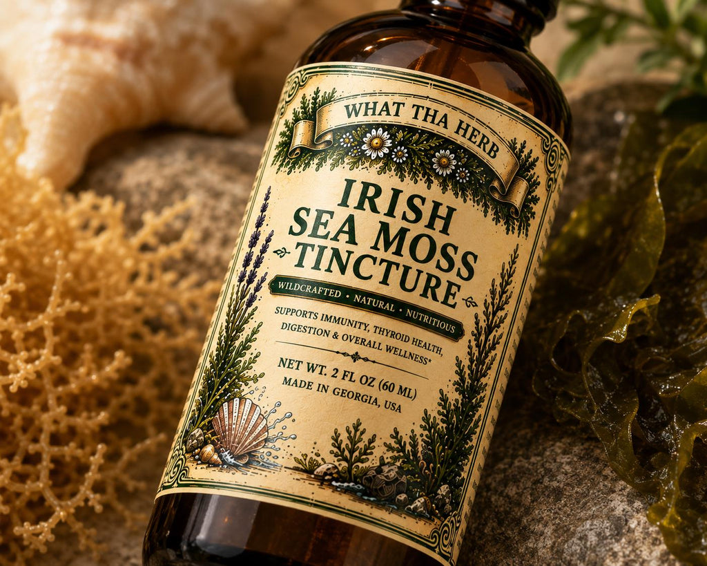 Irish Sea Moss Tincture | Wildcrafted Sea Moss Drops | Mineral Rich Herbal Extract | Irish Moss Herbal Support