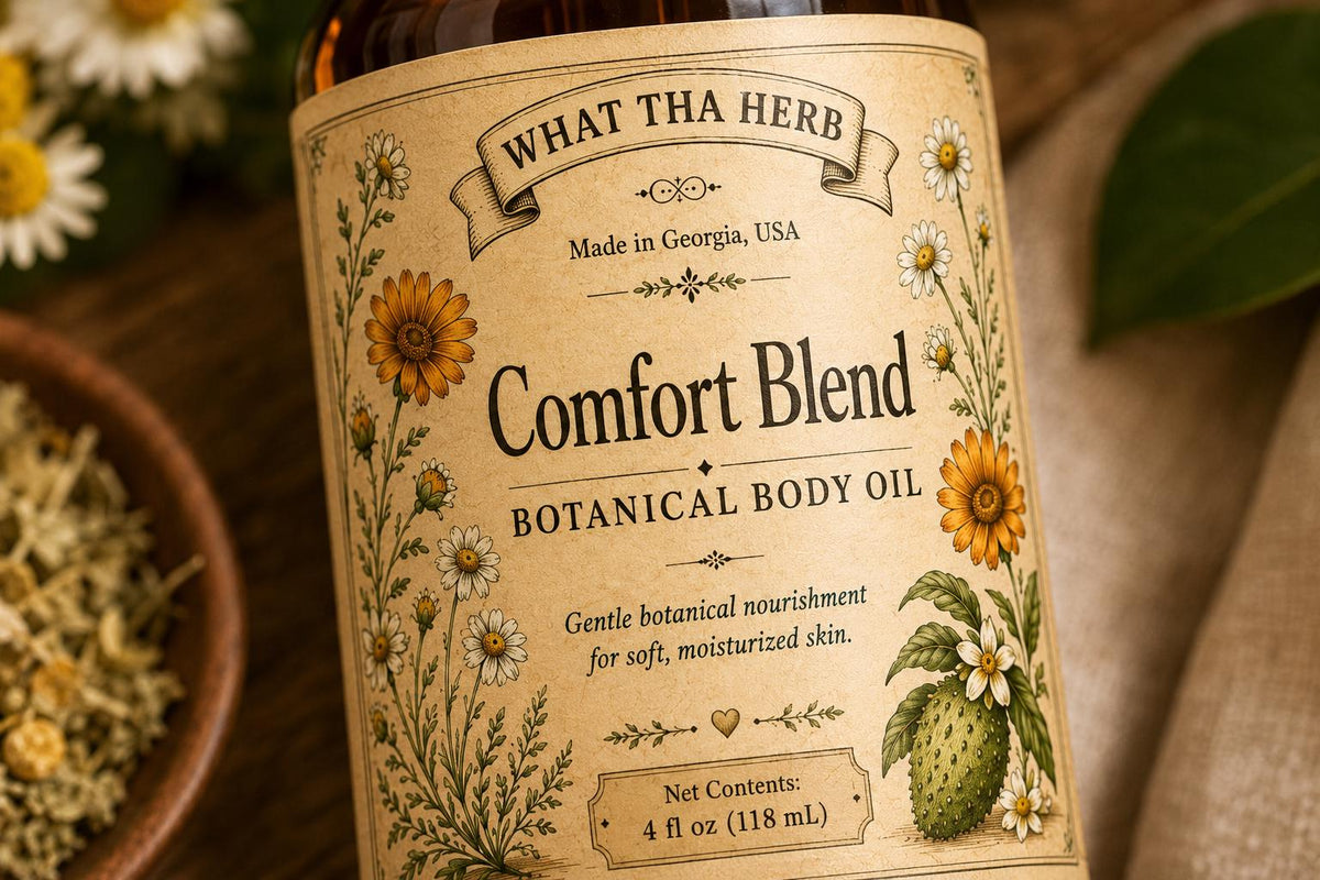 Comfort Blend Botanical Body Oil | Calendula, Chamomile & Soursop Infused Oil