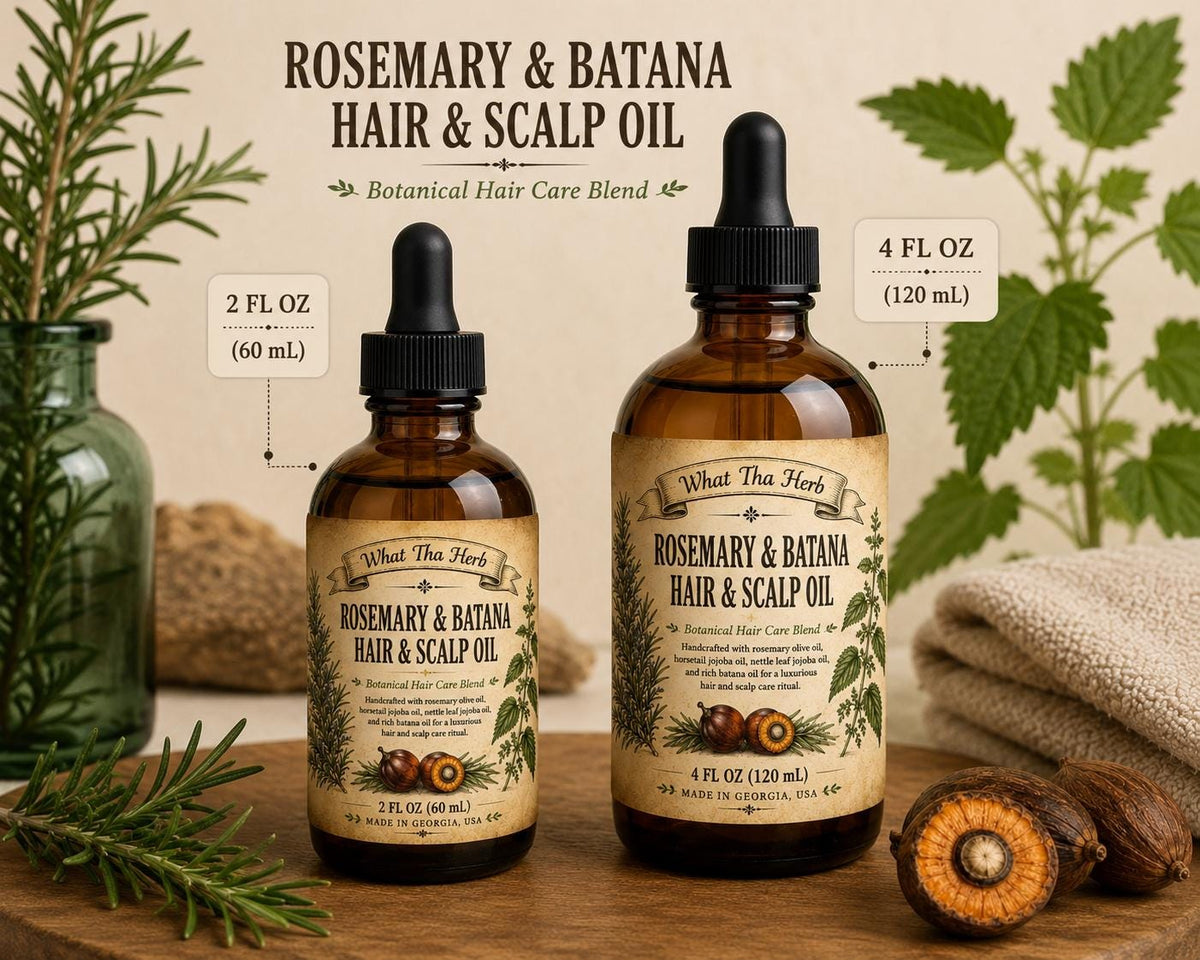 Rosemary Batana Hair Oil | Hair & Scalp Oil | Botanical Hair Care Treatment