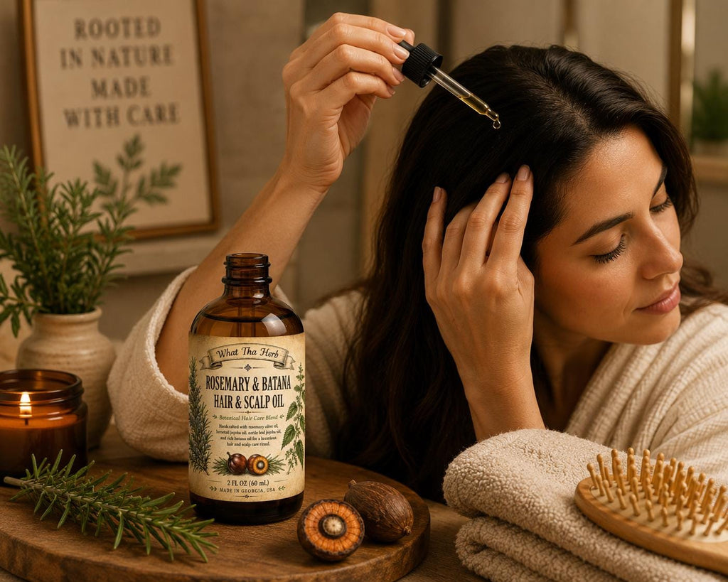Rosemary Batana Hair Oil | Hair & Scalp Oil | Botanical Hair Care Treatment
