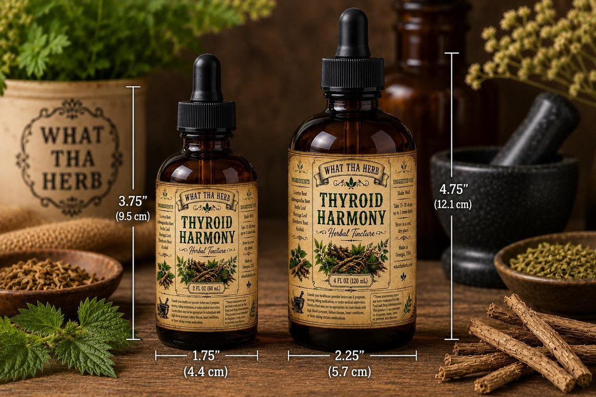 Thyroid Harmony Herbal Tincture | Licorice Root, Ashwagandha & Moringa Blend