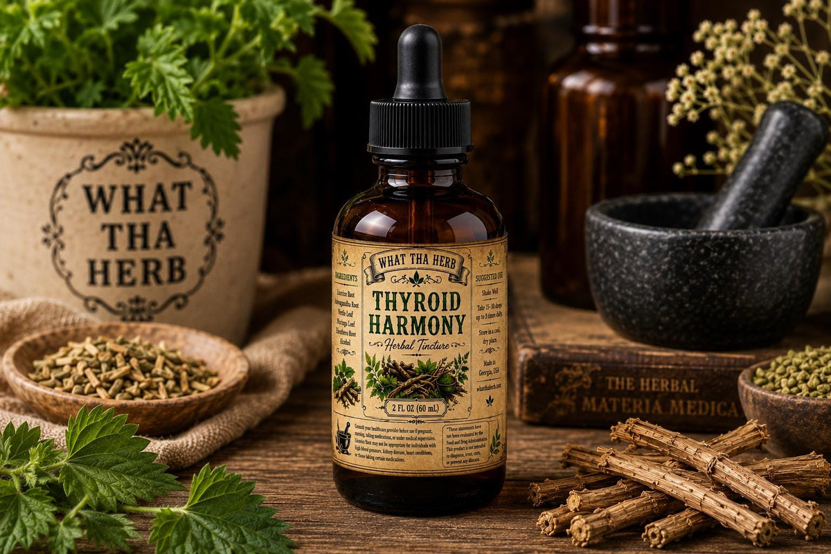 Thyroid Harmony Herbal Tincture | Licorice Root, Ashwagandha & Moringa Blend