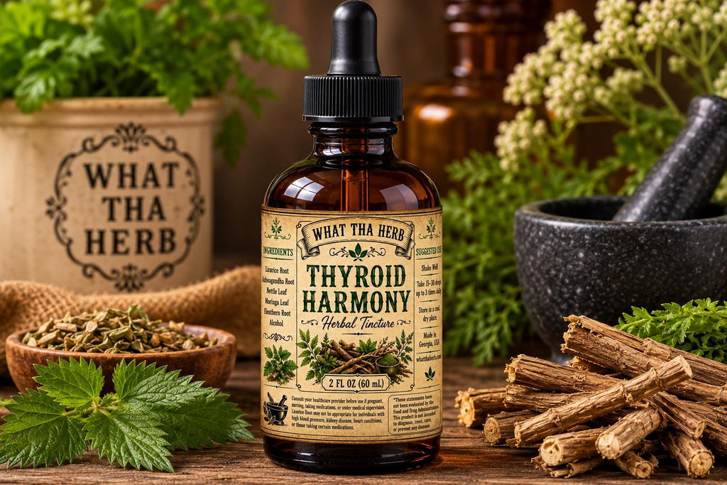 Thyroid Harmony Herbal Tincture | Licorice Root, Ashwagandha & Moringa Blend