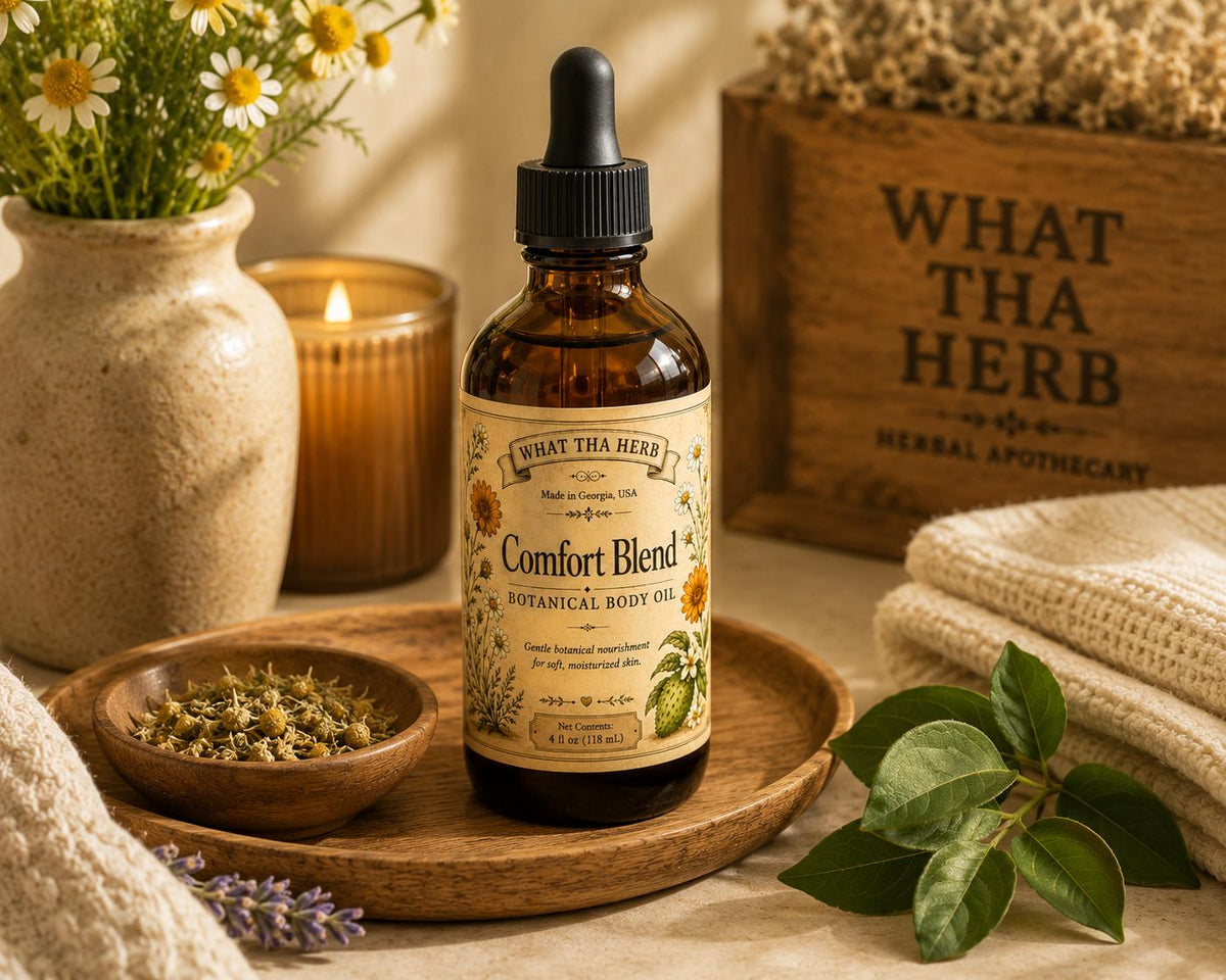 Comfort Blend Botanical Body Oil | Calendula, Chamomile & Soursop Infused Oil