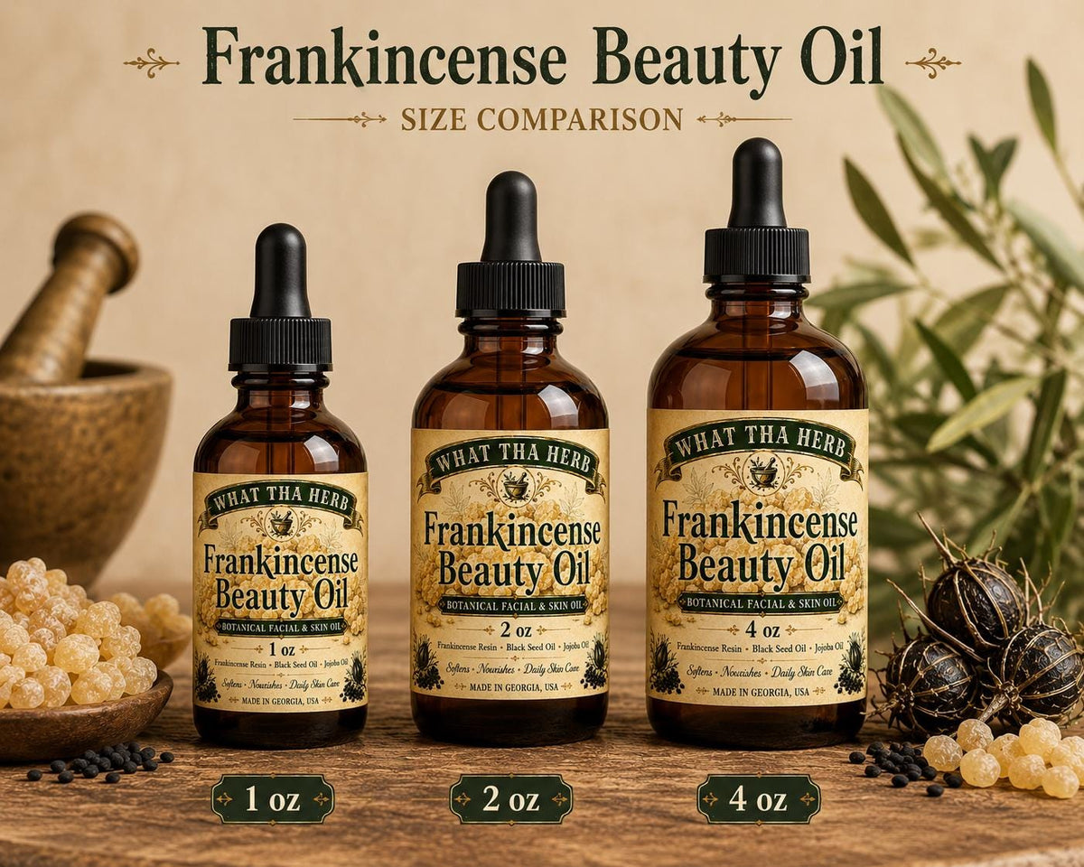 Frankincense Beauty Oil | Black Seed + Frankincense Resin | 1, 2 and 4 oz Dropper Bottle