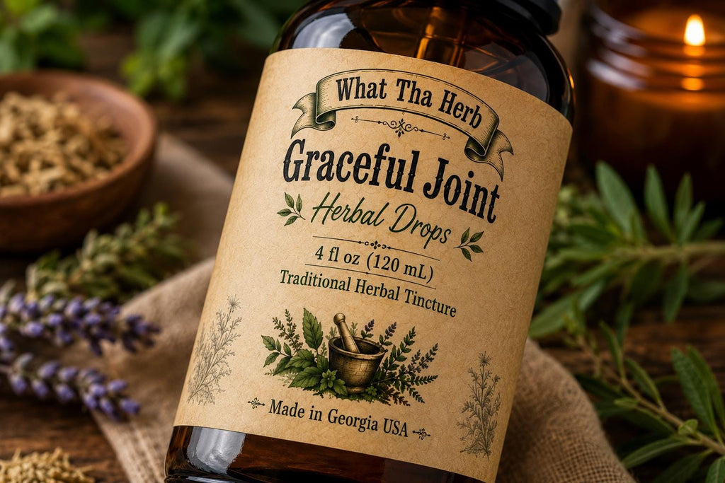 Graceful Joint Herbal Drops | Herbal Joint Support | White Willow Bark, Burdock Root & Nettle Leaf
