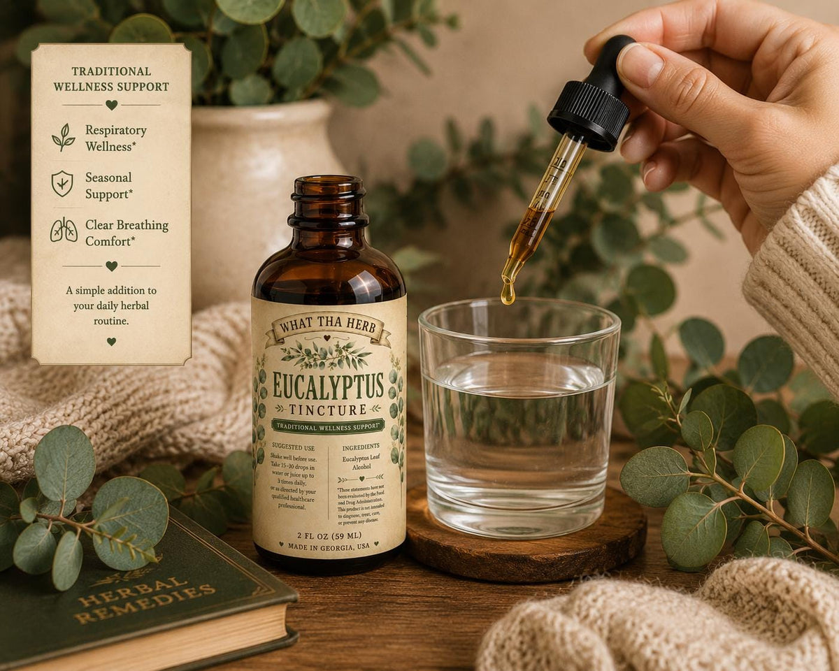 Eucalyptus Tincture | Organic Eucalyptus Leaf Extract | Traditional Respiratory & Seasonal Wellness Support