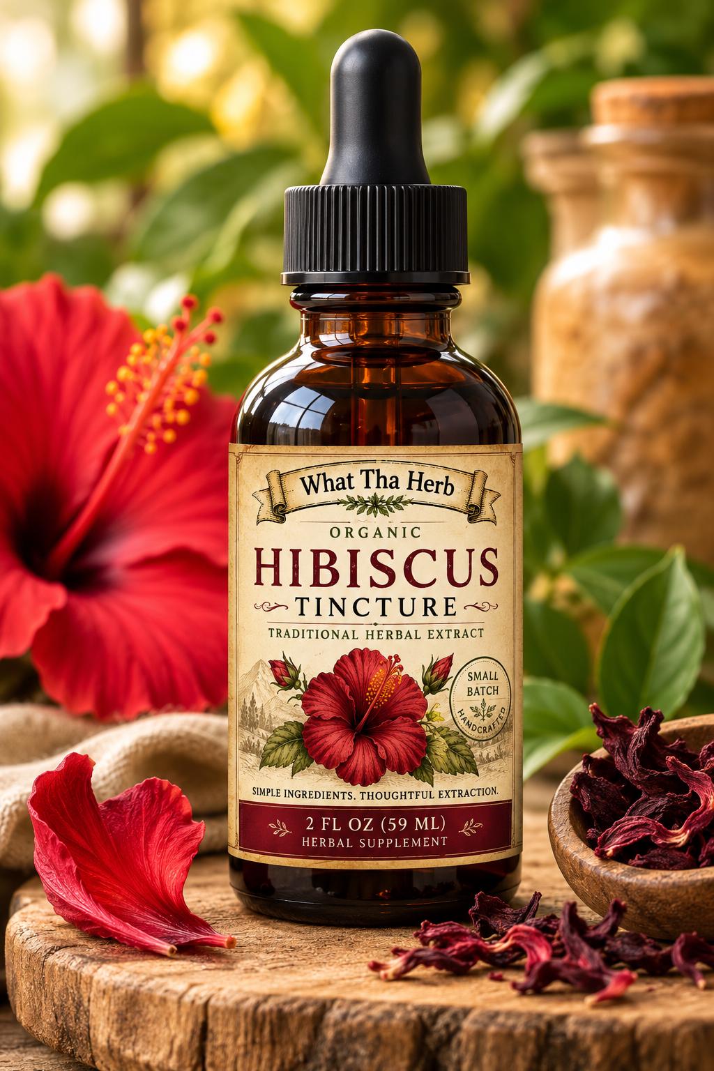 Organic Hibiscus Tincture | Hibiscus Extract | Traditional Herbal Botanical