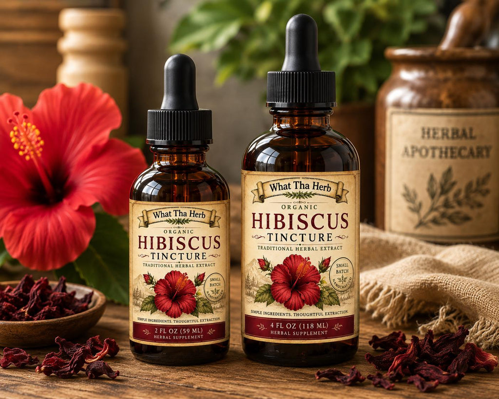 Organic Hibiscus Tincture | Hibiscus Extract | Traditional Herbal Botanical