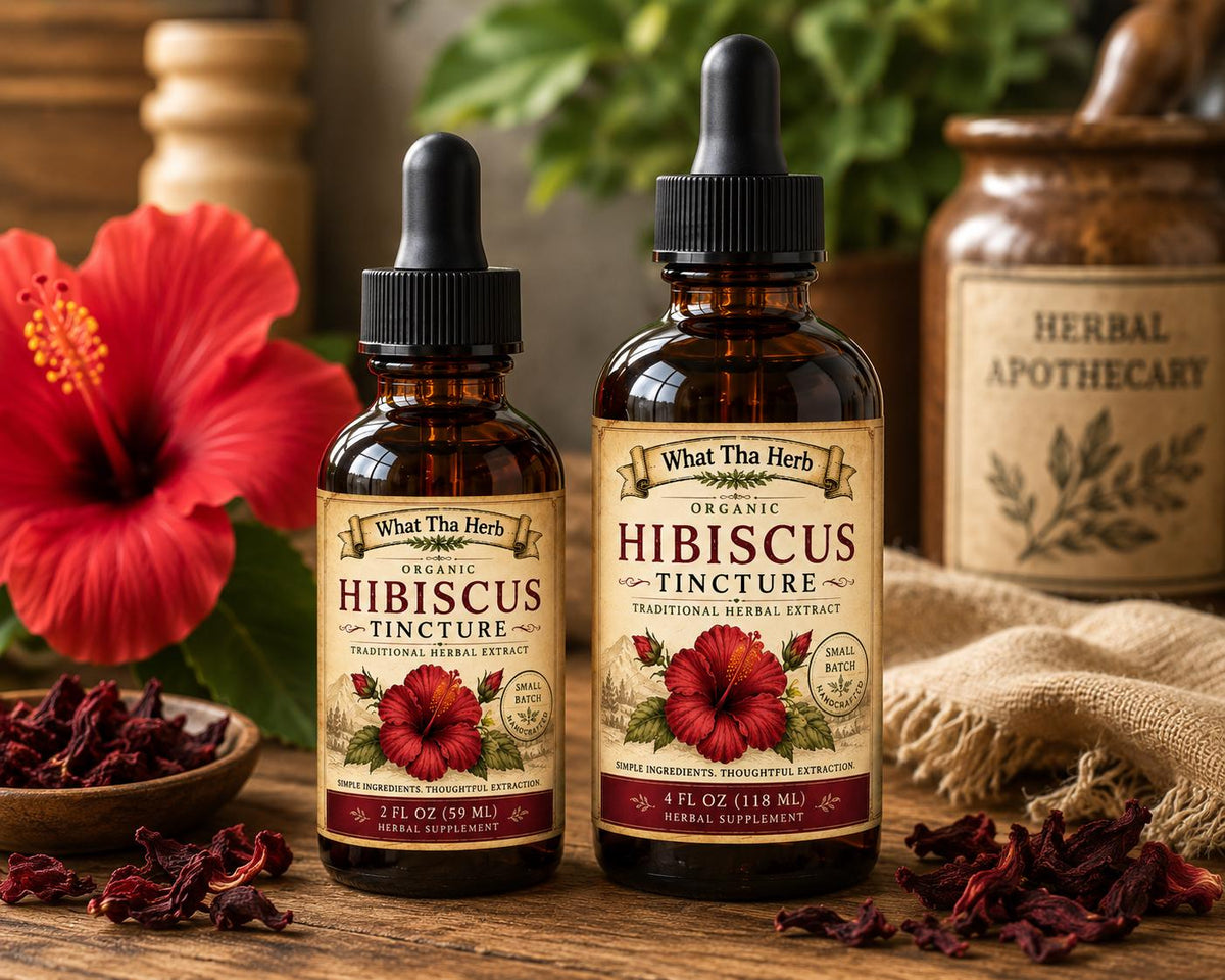 Organic Hibiscus Tincture | Hibiscus Extract | Traditional Herbal Botanical