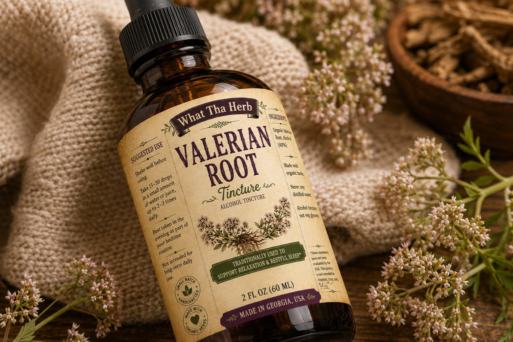 Valerian Root Tincture – 2oz & 4oz Amber Glass Herbal Extract