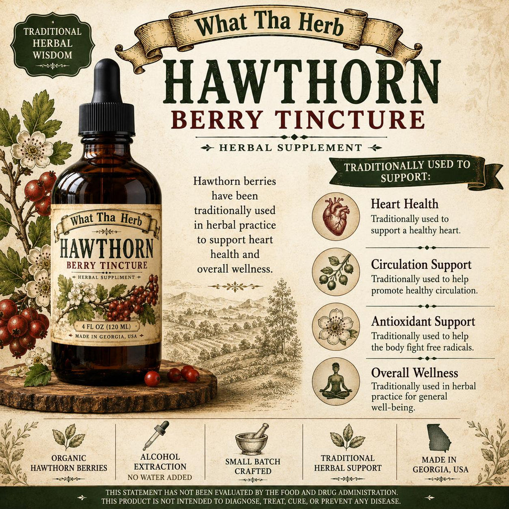 Hawthorn Berry Tincture | Organic Hawthorn Extract | Traditional Herbal Wellness Support