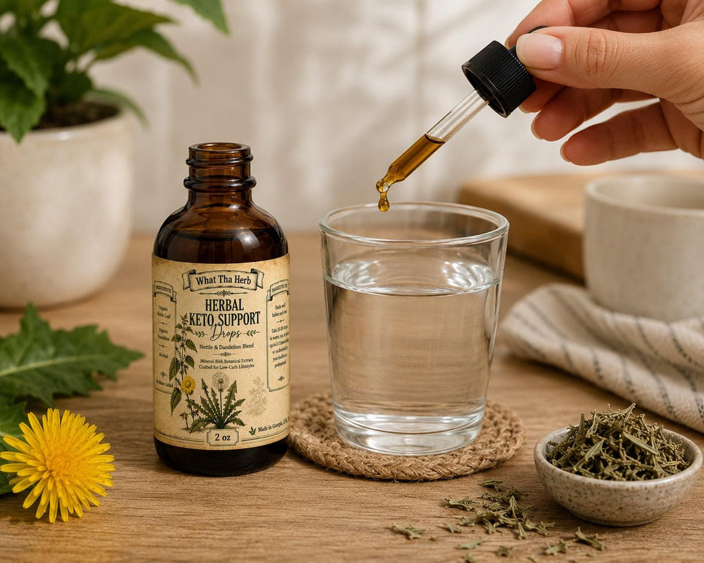 Herbal Keto Support Drops | Nettle & Dandelion Blend | Mineral-Rich Botanical Extract