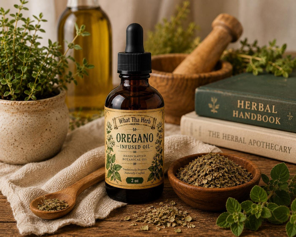Organic Oregano Infused Oil | Handcrafted Botanical Herbal Oil | Traditional Herbal Infusion