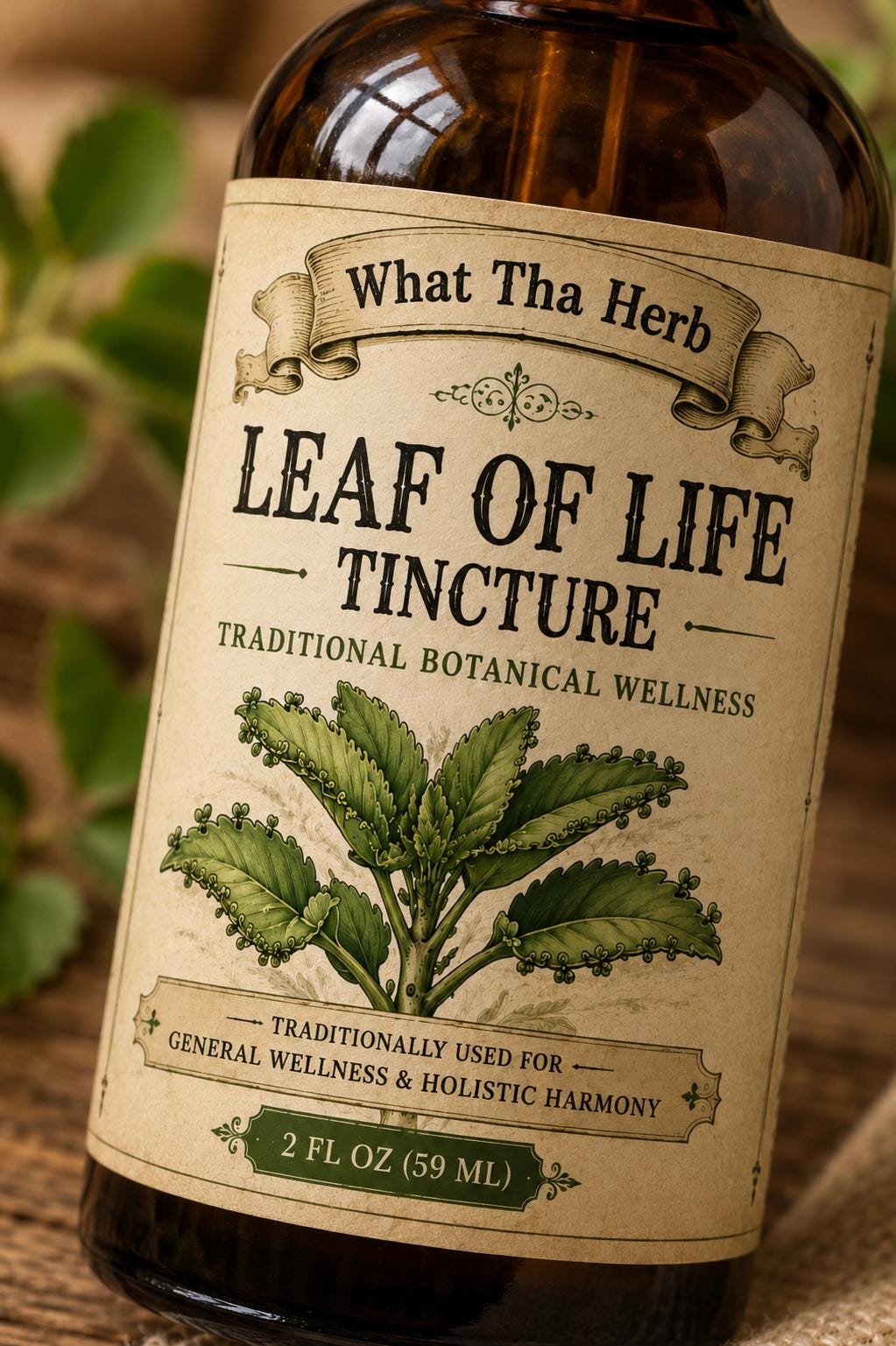 Organic Leaf of Life Tincture | Herbal Extract | Traditional Botanical Wellness