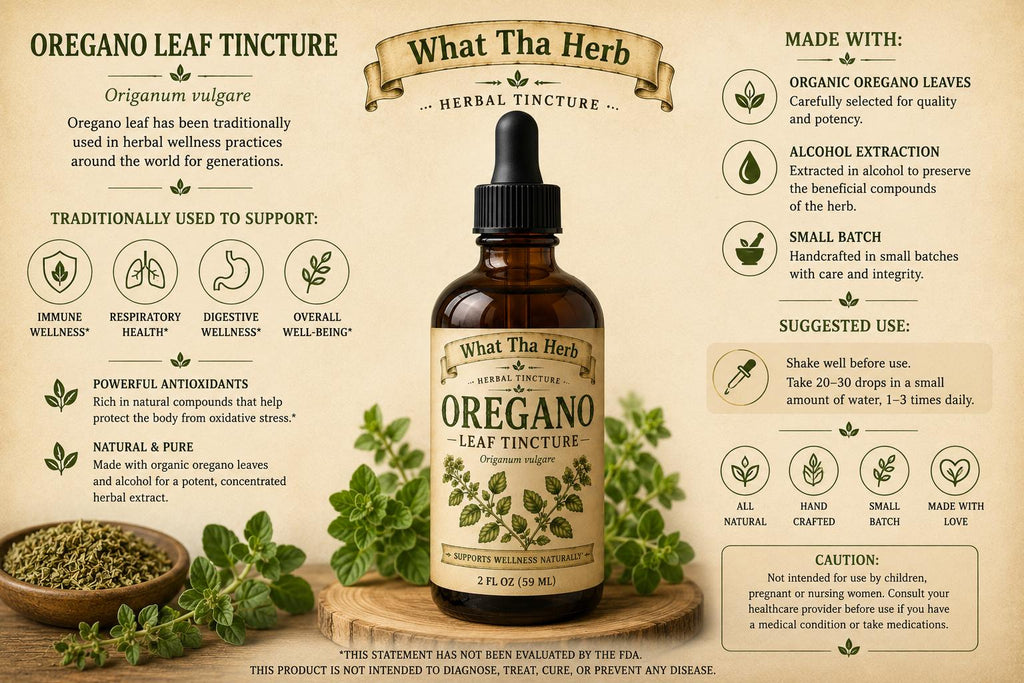 Oregano Leaf Tincture | Herbal Extract | Small-Batch Botanical