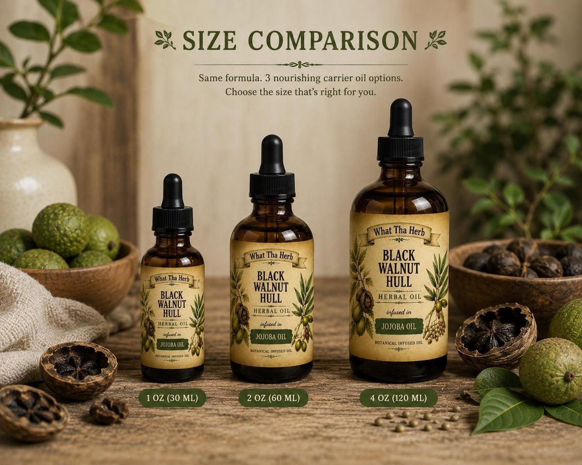 Black Walnut Hull Herbal Oil | Botanical Skin, Hair & Scalp Oil
