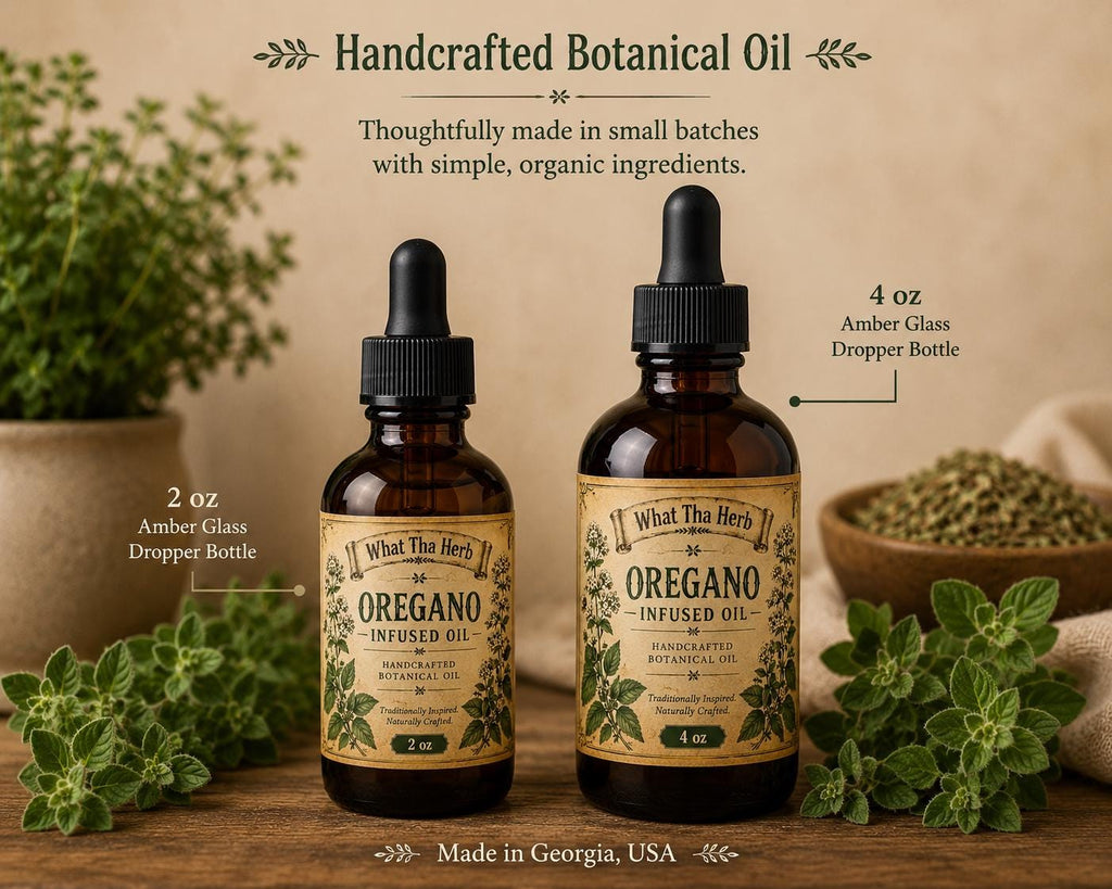 Organic Oregano Infused Oil | Handcrafted Botanical Herbal Oil | Traditional Herbal Infusion