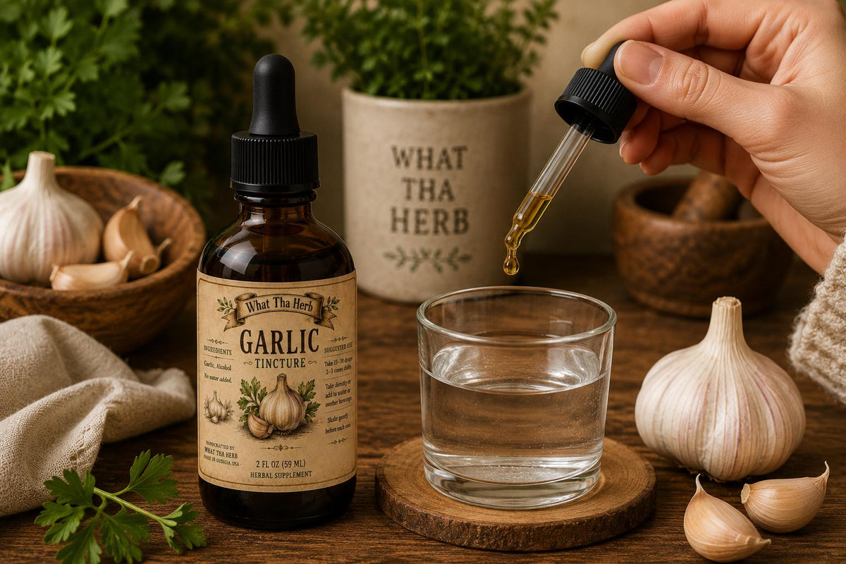 Garlic Tincture | Traditional Herbal Extract | Handcrafted Herbal Wellness Drops