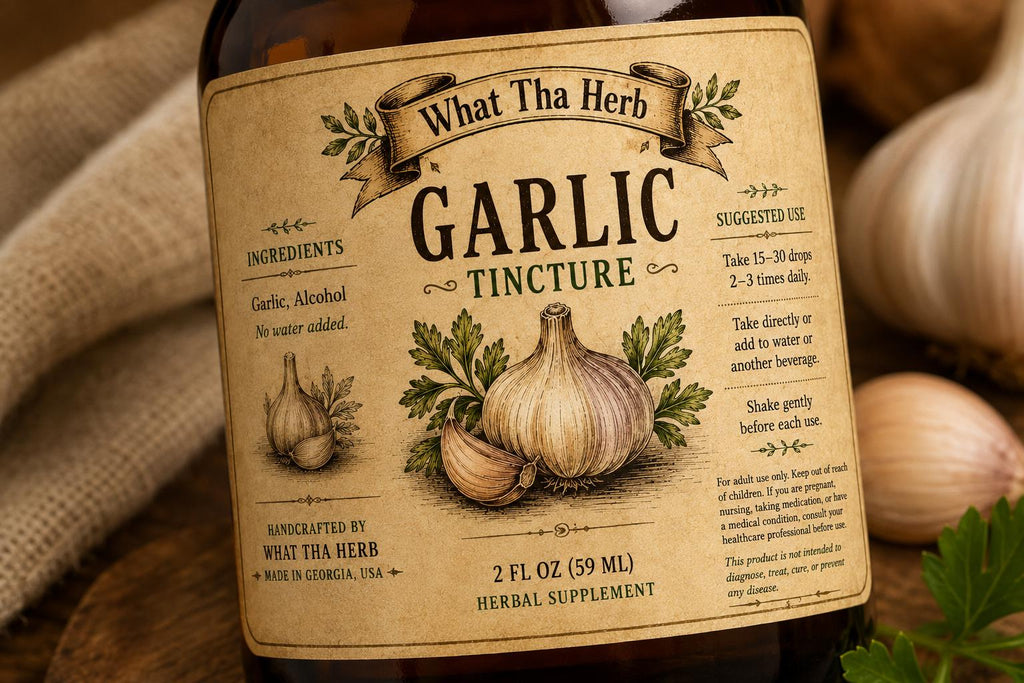 Garlic Tincture | Traditional Herbal Extract | Handcrafted Herbal Wellness Drops