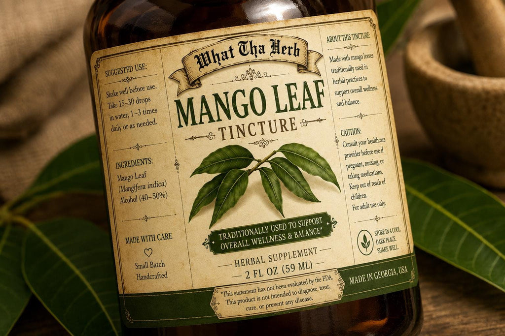 Mango Leaf Tincture | Herbal Extract for Blood Sugar Balance, Heart & Digestive Support