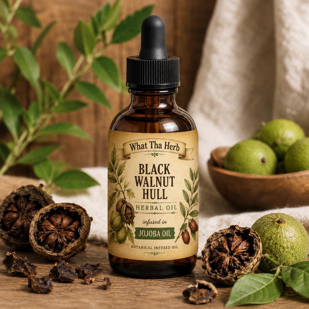 Black Walnut Hull Herbal Oil | Botanical Skin, Hair & Scalp Oil