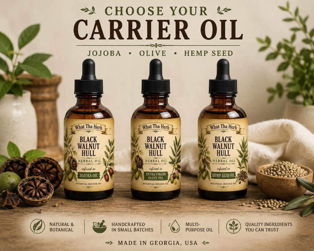 Black Walnut Hull Herbal Oil | Botanical Skin, Hair & Scalp Oil