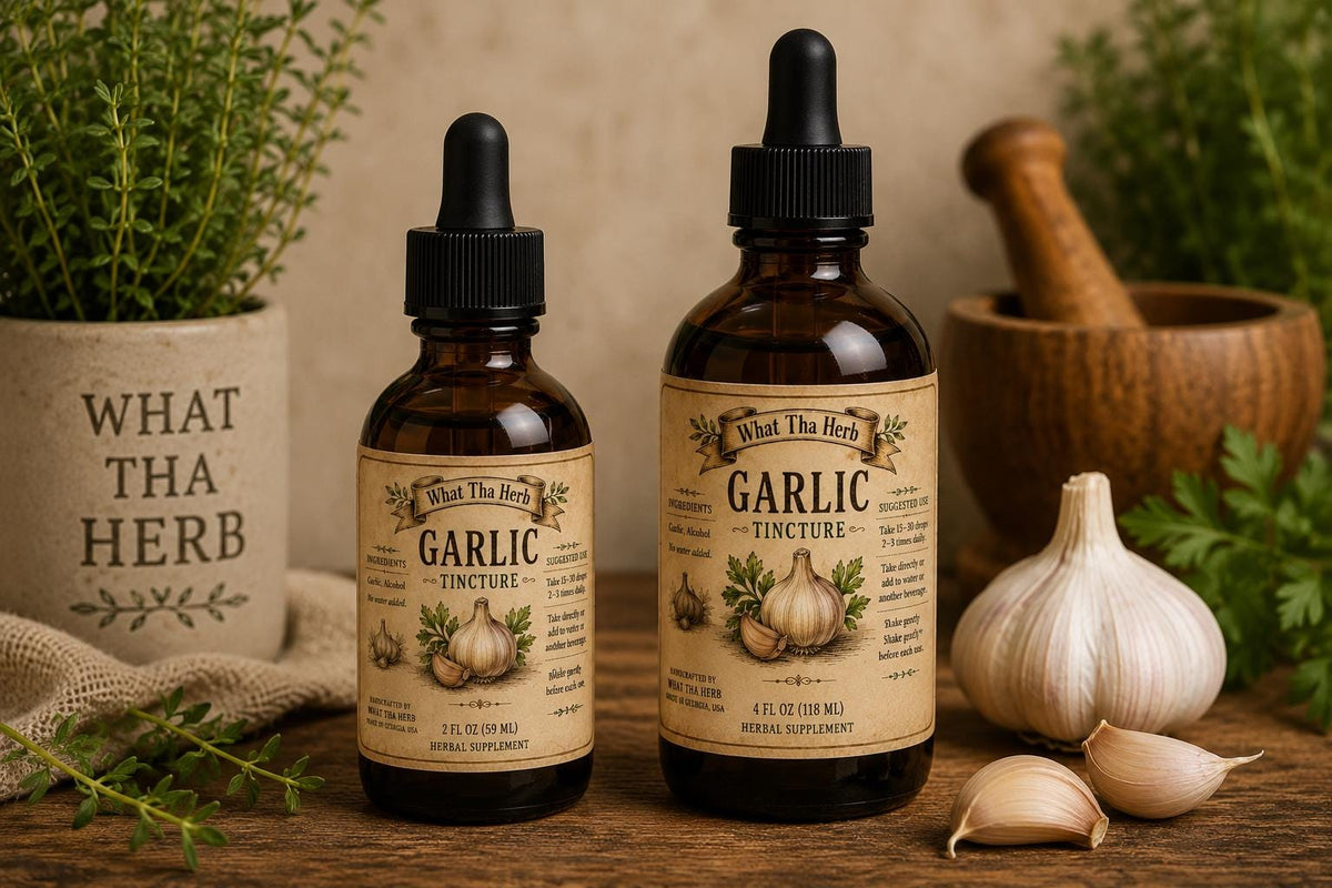 Garlic Tincture | Traditional Herbal Extract | Handcrafted Herbal Wellness Drops