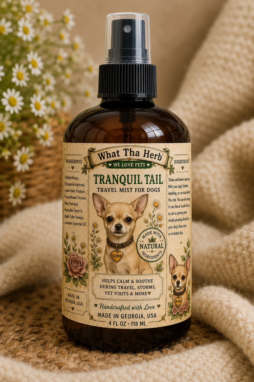 Tranquil Tails Travel Mist for Dogs