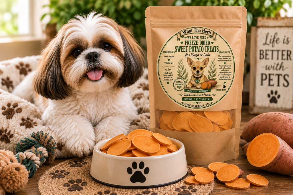 Freeze-Dried Sweet Potato Treats for Dogs & Cats