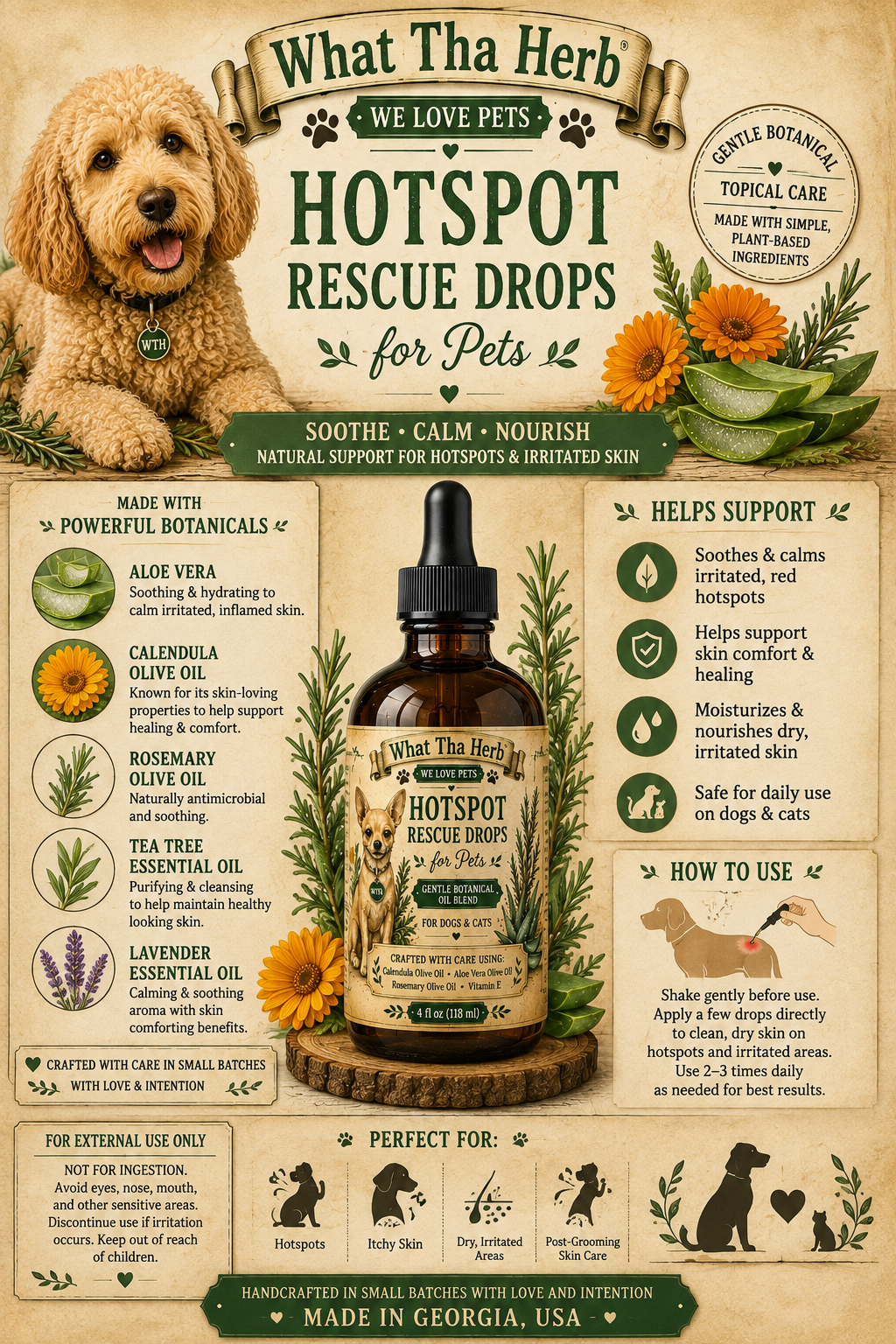 Hotspot Rescue Drops for Pets